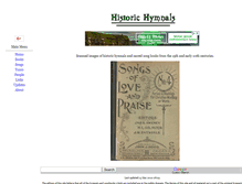 Tablet Screenshot of historichymnals.com